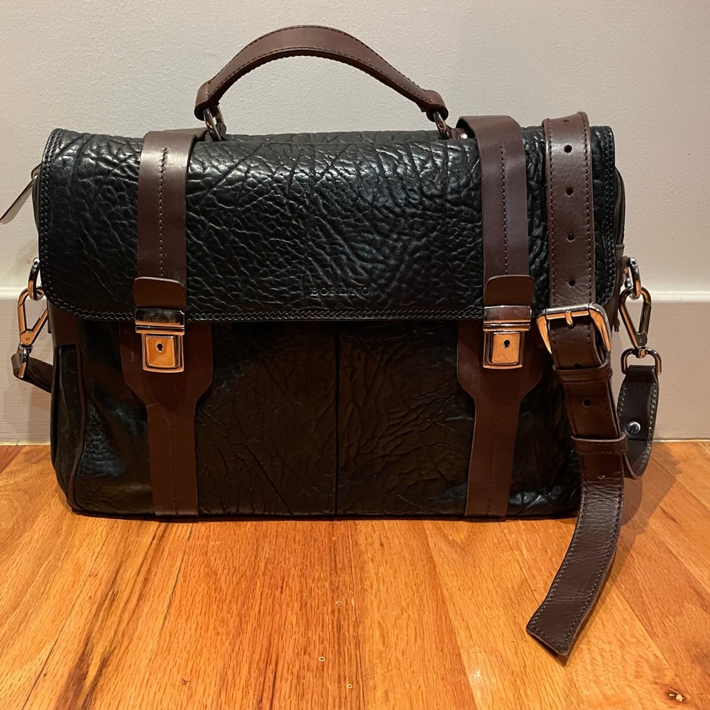 Borlino black Buffalo briefcase